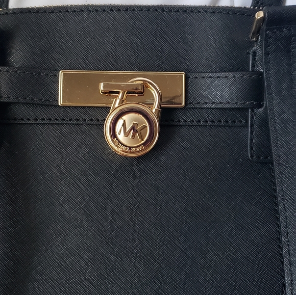 Micheal Michael Kors Hamilton Traveler Black Bag - Picture 8 of 11